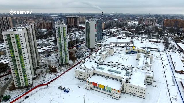 ЖК «Cinema» — аэросъемка СПБГуру. Февраль 2017.