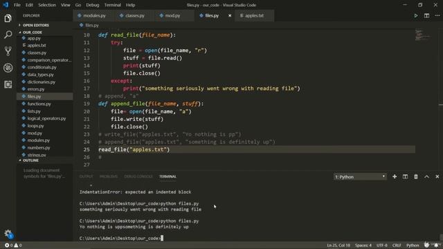 Python Error Handling - Full Stack Python Programming