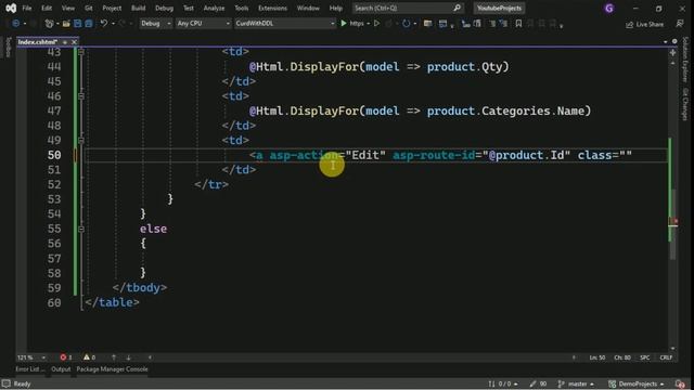 Full CRUD Operations with Drop down List in ASP.NET Core | CRUD Application with ASP.NET Core
