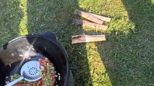 Готовлю ?паэлью ?в казане на огне ??