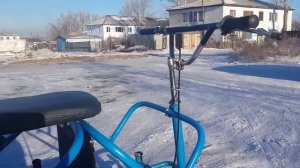 Самодельный мини-снегоход своими руками (общий вид)