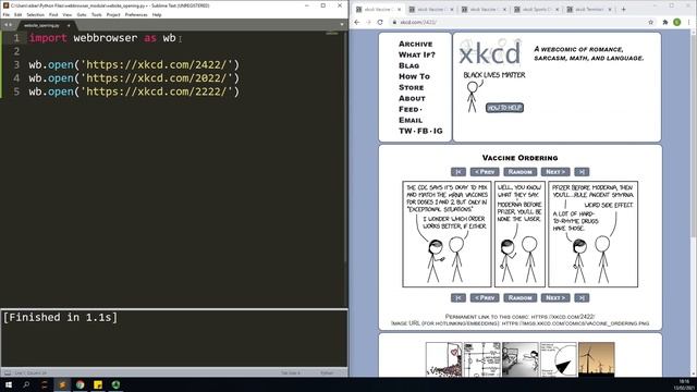 Opening Websites with Python Tutorial - The Webbrowser Module