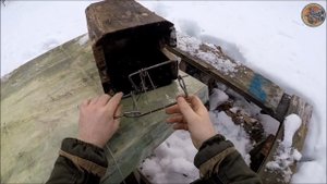 Капкан КП-120 ящичный. Доработка. Охота на куницу капканами (Будни охотника и рыбака)