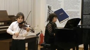 В. Шер "Бабочки", Абакаров Алик 10 лет, скрипка. ГБУДО г.Москвы ДМШ № 74.