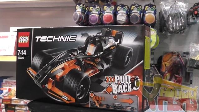 Обзор lego 42026 Чёрный гоночный автомобиль Lego Technic смотреть онлайн