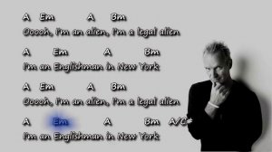 Sting - Englishman in New York - Chords & Lyrics