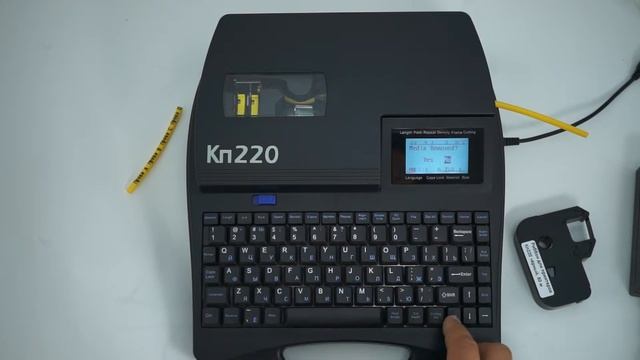 Кабельный принтер Кп220: извлечение ПВХ трубки после печати смотреть онлайн