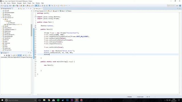 Java Tutorial | Swing Fenster & Buttons | #21 [ger/1080p60] смотреть онлайн