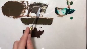 Как получить оттенок хаки из акриловых красок. Смешиваем цвета