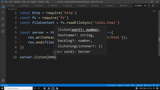 Backend Tutorial: Serving HTML Files using NodeJs | Web Development Tutorials #66