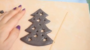 DIY: Елочка своими руками из полимерной глины / Видео мастер класс / Polymer clay herringbone