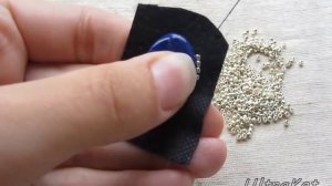 МК вышивка кабошона часть1