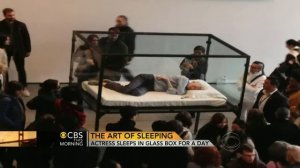 Overtired art? Tilda Swinton sleeps in NYC museum