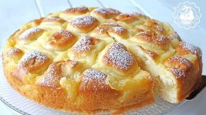 Пирог с яблоками и заварным кремом. Простой рецепт. Pie with apples and custard.