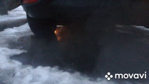 Рено Меган 3. Запуск на холодную без сажевого фильтра. Дымит или нет?!?