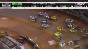 Гонки по грязи на гоночной трассе Bristol Motor Speedway NASCAR