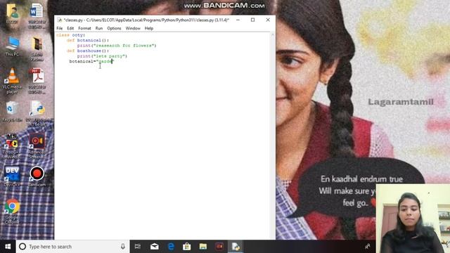 Classes and Objects in Python|Python Oops Concepts|Python Tutorial for Beginners in Tamil #python