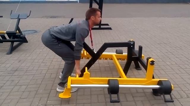 Обзор уличного тренажера  Становая тяга и Тяга в наклоне. Outdoor training equipment review