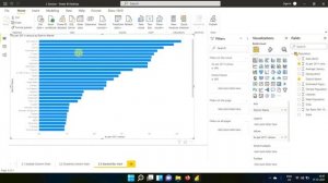 2 3 Stacked bar chart | Power BI tutorial for beginners in Telugu