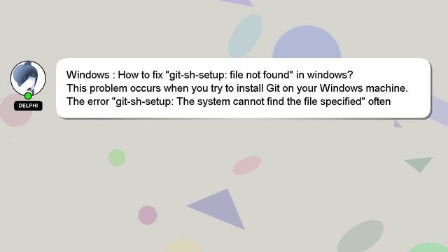 Windows : How to fix "git-sh-setup: file not found" in windows? смотреть онлайн