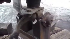 узел переломки  для минитрактора из ступицы Ваз.