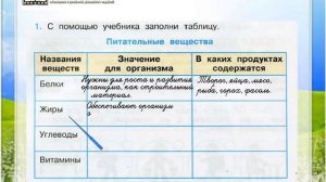 Задание 1 Наше питание - Окружающий мир 3 класс (Плешаков А.А.) 1 часть