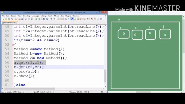 Matrix addition | java | Two dimensional array | class and object | Tamil смотреть онлайн