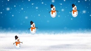 Новогодний снеговик. Зрительная гимнастика