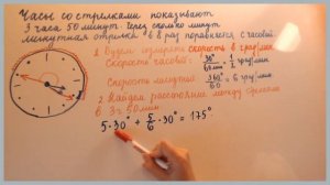Статград математика 15 мая 2020 ЕГЭ профиль| Задание 11 | Часы со стрелками показывают 3ч50мин...