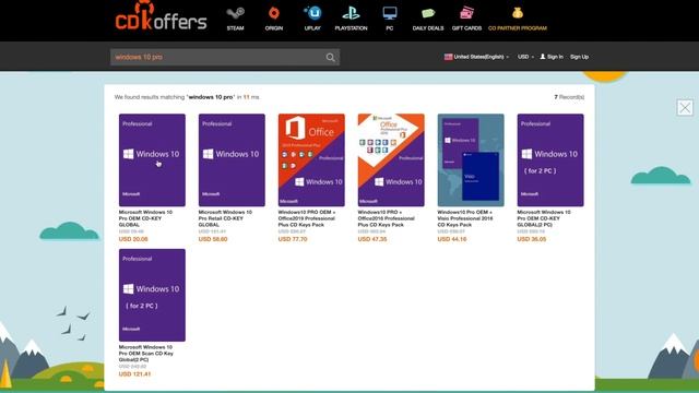 WINDOWS 10 за 16 баксов от CDKOFFERS смотреть онлайн