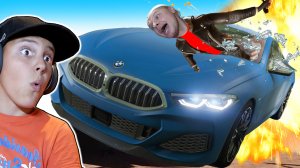 ПЕРЕТЯНУЛИ в плёнку BMW M850I в погоне в GTA5