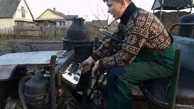 Газогенератор.Трактор на дровах. Wood Gas Tractor! смотреть онлайн