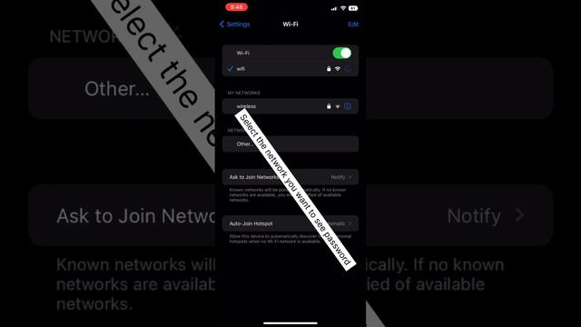 How to See Wifi Password on Iphone | Show Wifi Password on ios 16 | Iphone | ios16