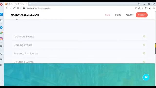 National Level Technical Event PHP Website Project with Source Code