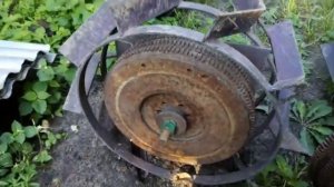 Утяжелители для колес мотоблока из маховиков ДВС
