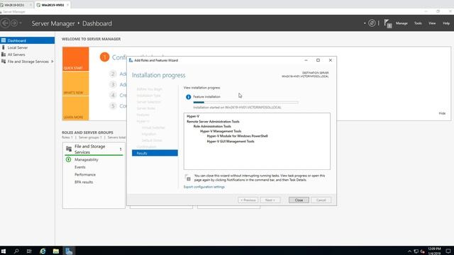 Windows Server 2019 Training 21 - How to Install and Configure Hyper-V on Windows Server 2019 смотреть онлайн
