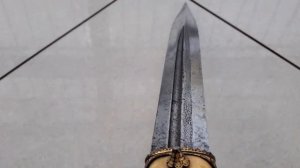 Кинжал кавказский 19 век золото насечка арабская вязь