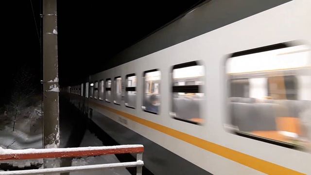 Электропоезд ЭП2Д-0128 платформа Сушкинская до станции Дорохово 15.12.2021. смотреть онлайн