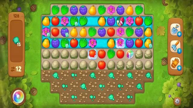 Gardenscapes Hard Level 128 Gameplay iOS Android смотреть онлайн