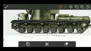 Как нарисовать танк КВ-5 в приложении набросок. |Мультики про танки|