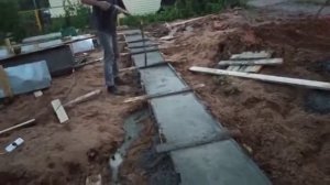 Финишное вибрирование бетона при заливке фундамента, Eqon A