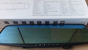 Зеркало регистратор с камерой заднего вида GLK-208