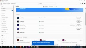 Installing Creative Cloud, Photoshop & Premiere apps