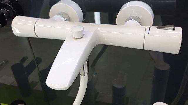 KLUDI ZENTA WHITE 351019138 wall bath shower thermostat mixer white chrome Термостат для ванны белы смотреть онлайн