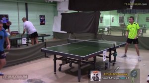 test Sauer&Troeger Hass 2.1 mm short pips on RED + BLACK Revenge blade короткие шипы