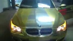 Золотая BMW