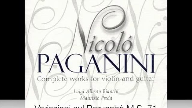 Paganini - Complete works for violin and guitar CD 3-8 (Centone di sonate-8)