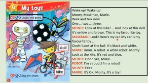 Kid's Box Starter - Unit 4 - My Toys - 1 - Listen and point.