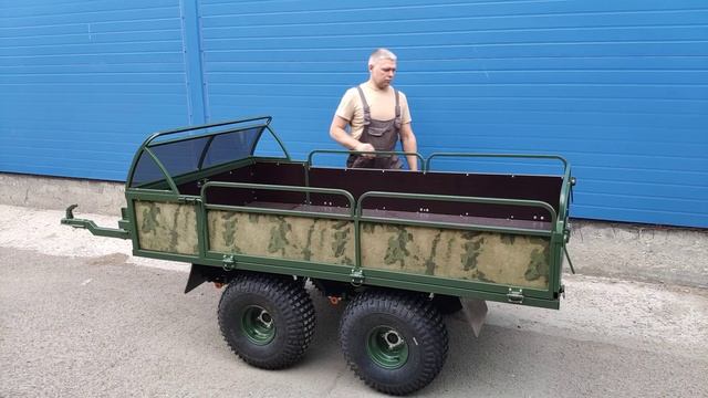 Прицеп для квадроцикла грузопассажирский "ВАНЁК-ТАКТИК" смотреть онлайн