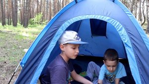 ✅ ПЕРВЫЙ ВЕЛОПОХОД С ДЕТЬМИ В ЛЕС НА ВЕЛОСИПЕДЕ с палаткой! / GETMAN FAMILY / Белгород / Сосновка